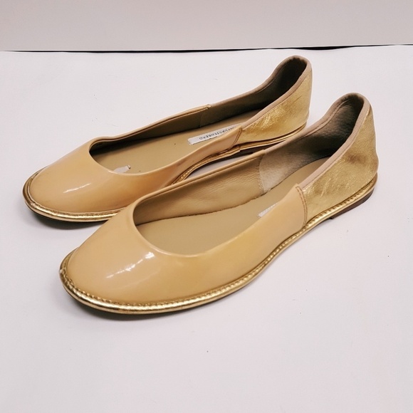 DVF LEATHER FLATS - Picture 2 of 8